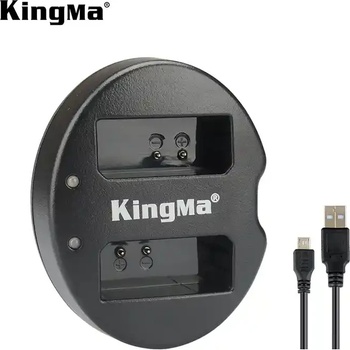 KingMa Зарядно за батерия LP-E10 USB Dual за Canon EOS Rebel T3, T5, T6, T7, Kiss X50, Kiss X70, EOS 1100D, EOS 1200D, EOS 1300D, EOS 2000D
