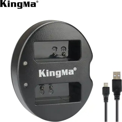 KingMa Зарядно за батерия LP-E10 USB Dual за Canon EOS Rebel T3, T5, T6, T7, Kiss X50, Kiss X70, EOS 1100D, EOS 1200D, EOS 1300D, EOS 2000D