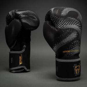 Venum | Официален Вносител за България Боксови Ръкавици Venum Matupa - Black/Grey/Gold - 12 oz