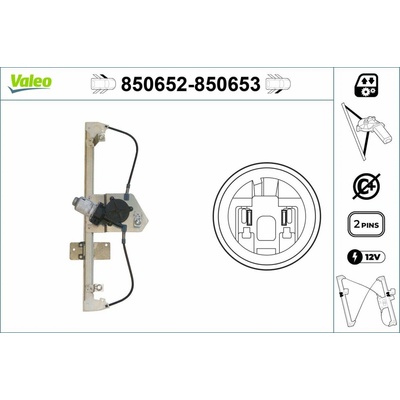 Mechanizmus zdvíhania okna VALEO 850653