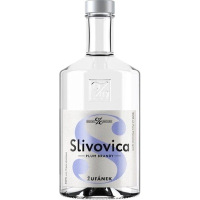 Žufánek Slivovice s vlastní etiketou 50% 0,5 l (holá láhev)