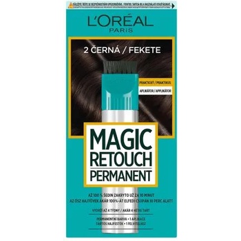 L'Oréal Magic Retouch Permanent дълготрайна боя за покриване корените на косата 18 ml нюанс 2 Black за жени