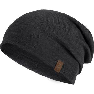 P. A. C P. A. C. Зимна шапка (beanie) P. A. C. Nature Renul Merino Beanie - Anthracite - размер One Size (904-2873-0111)