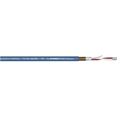 Sommer cable DMX kabel 2x0,22 mm černý 100m