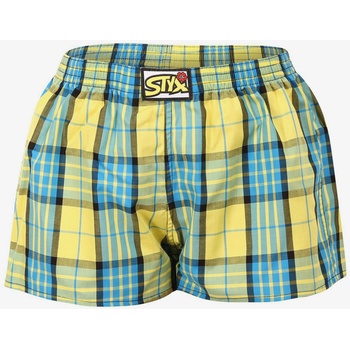 Styx Синьо-жълти дамски карирани къси панталони Styx Styx | Zhalt | ЖЕНИ | S