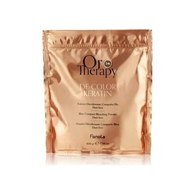 Fanola Oro Therapy 24k De-Color Keratin melírovací prášek pro zesvětlení vlasů 500 g