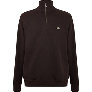 Lacoste Поларена блуза Lacoste Men's Quarter-Zip Fleece Top - Brown 3LA