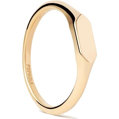 PDPaola pozlacený prsten Hexagon Mini AN01 C47