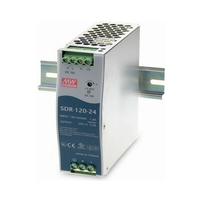 Mean Well SDR-120-12 Napájecí spínaný zdroj na DIN (SDR-120-12)