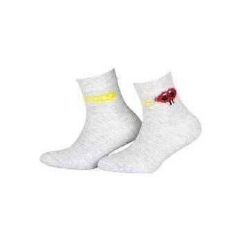 Gatta Cottoline jarní-letní vzorované G24.N59 Chlapecké ponožky bílá