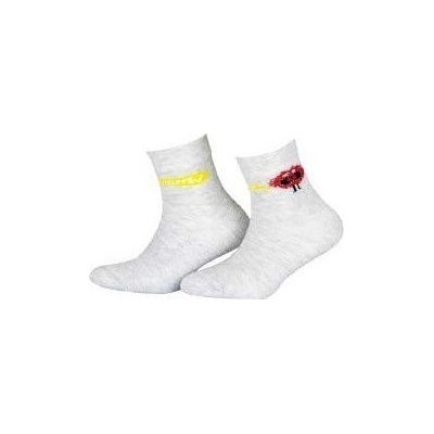 Gatta Cottoline jarní-letní vzorované G24.N59 Chlapecké ponožky bílá