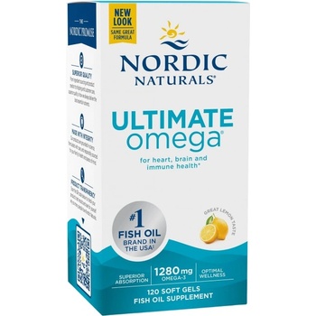 Nordic Naturals Ultimate Omega 1280 mg [120 Гел капсули] Лимон