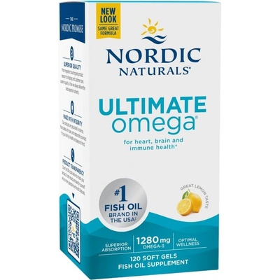 Nordic Naturals Ultimate Omega 1280 mg [120 Гел капсули] Лимон
