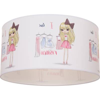 BELIS Детска таванна лампа GIRLS VIBES 1xE27/60W/230V, диаметър 40 см Обичам модата (BE1070)