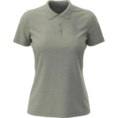 Lux Short sleeve Polo dámske STEDMAN sivá Heather