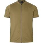 Endura Мъжка фланелка с къс ръкав за колоездене Endura Loop S/S Zipped Jersey Cycling jersey - Tweed Green (056-3535-0412)