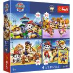 Trefl - Puzzle 4x88 Paw Patrol: Dog Guard - 1 - 39 piese