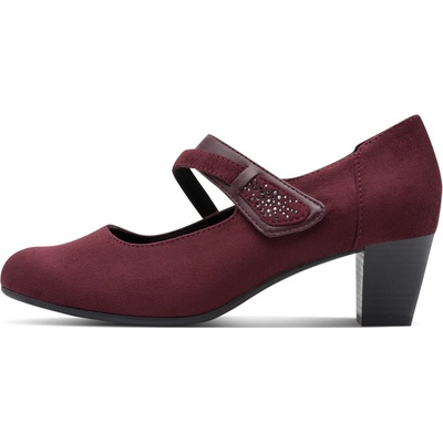 Jana Shoes Německo boty 464 dámské lodičky bordó