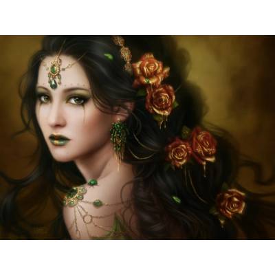 Grafika - Puzzle Ortega: Golden Rose II - 2 000 piese