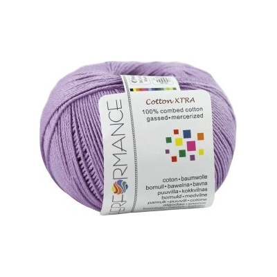 Performance Bavlněná příze Cotton Xtra 54 - fialová 50g 150m