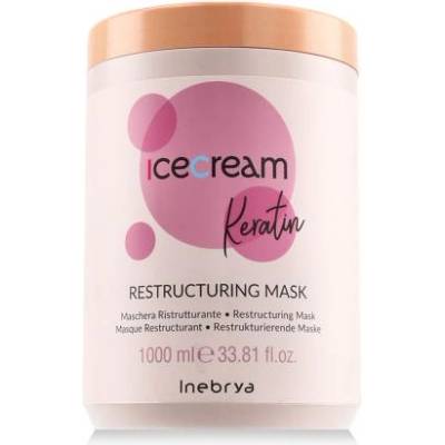 Inebrya Ice Cream Keratin Restructuring Mask реструктурираща маска с кератин 1000 ml унисекс