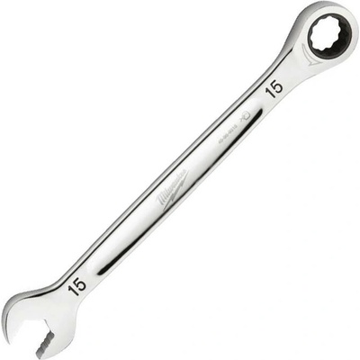 Milwaukee Ráčnový očkoplochý klíč 15 mm 4932471508