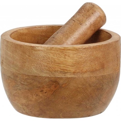 Excellent Houseware Drevený mažiar Mango 10x6,5 cm