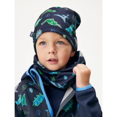 unuo Dětský nákrčník z fleecu Basic, Navy, Dino – Hledejceny.cz