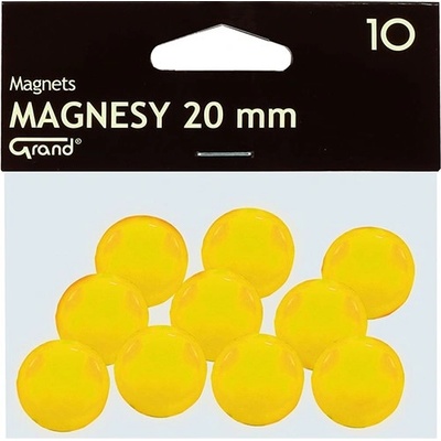 GRAND Магнит за маса GRAND 20 mm жълт 10 броя 130-1691 (130-1691)