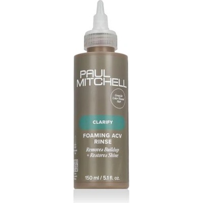 Paul Mitchell Clarify Foaming ACV Rinse 150 ml пре-шампоан за ексфолиране на скалпа и изглаждане на косата за жени
