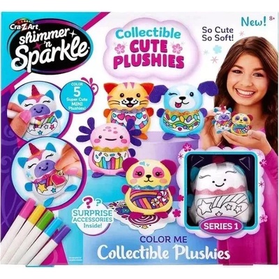 Cra-Z-Art Shimmer’n Sparkle: плюшено животно за декориране - 5 броя (65624)