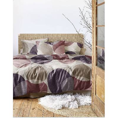 Irisette luxusné flanelové obliečky MERAN 8755-60 BORDO 140x200 70x90