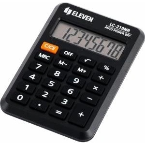 Eleven Eleven Calculator LC210NR, Black, Pocket, 8 Seats Калкулатори
