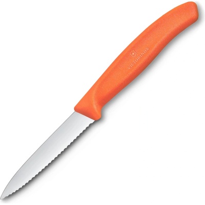 Victorinox Нож за рязане SWISS CLASSIC 8 см, назъбен, оранжев, пластмаса, Victorinox (VN67639C1)