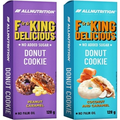 Allnutrition Fitking Delicious Donut Cookie Kokos z karmelem 128 g – Zboží Dáma