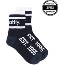 Meatfly Basic Long 3 Pack A Black