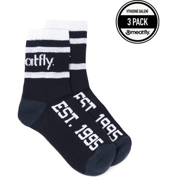 Meatfly Basic Long 3 Pack A Black