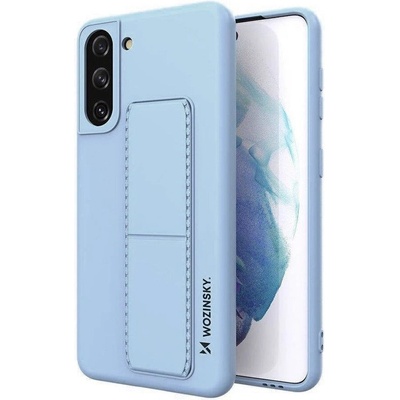 Wozinsky Калъф за телефон Wozinsky Kickstand Flexible Silicone със стойка за Samsung Galaxy S21 Plus 5G, светлосин (9111201941441)