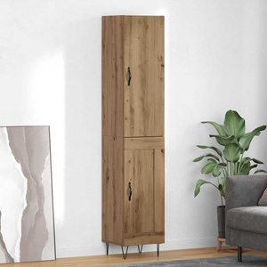 vidaXL Висок шкаф Дъб 34, 5 x 34 x 90 см Инженерна дървесина (3402727)