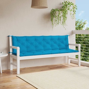 vidaXL Възглавница за пейка светлосиня 200x(50+50)x7 см оксфорд плат (315044)