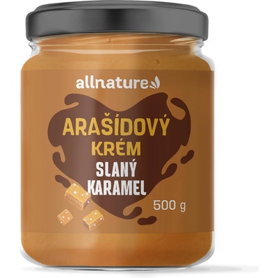Allnature Arašídový krém slaný karamel 500 g