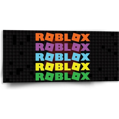 Sablio Obraz ROBLOX Farebný text - 110x50 cm