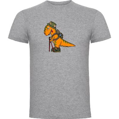 Тениска Kruskis Dino Trek short sleeve T-shirt - Grey (Heather Grey)