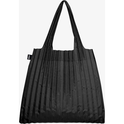 Nákupná taška cez rameno LOQI PLEATED Black