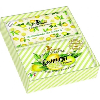 La Dispensa Limone 200 g mýdlo + tři vonné sáčky s vůní citrónu dárková sada