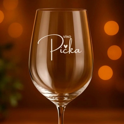 Ahome CZ Čirá sklenice na víno Víno Pička 450 ml