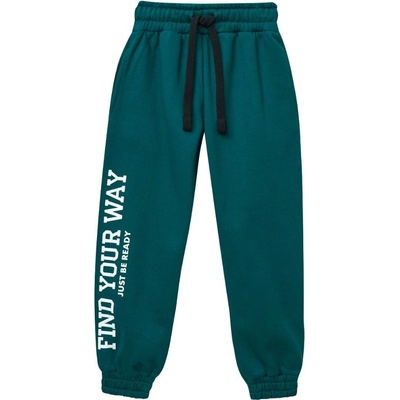 Winkiki Kids Wear chlapecké tepláky Find Your Way zelená