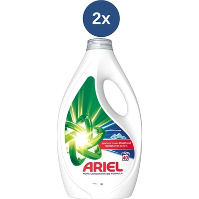 Ariel prací gel Mountain Spring 2 x 1,8 l 40 PD