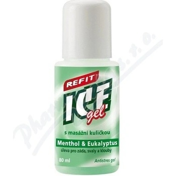 Refit Ice gél roll-on Eukalypt na krčnú chrbticu 80 ml