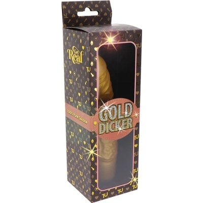ToyJoy Get Real Gold Dicker Stim Vibrátor 22 cm